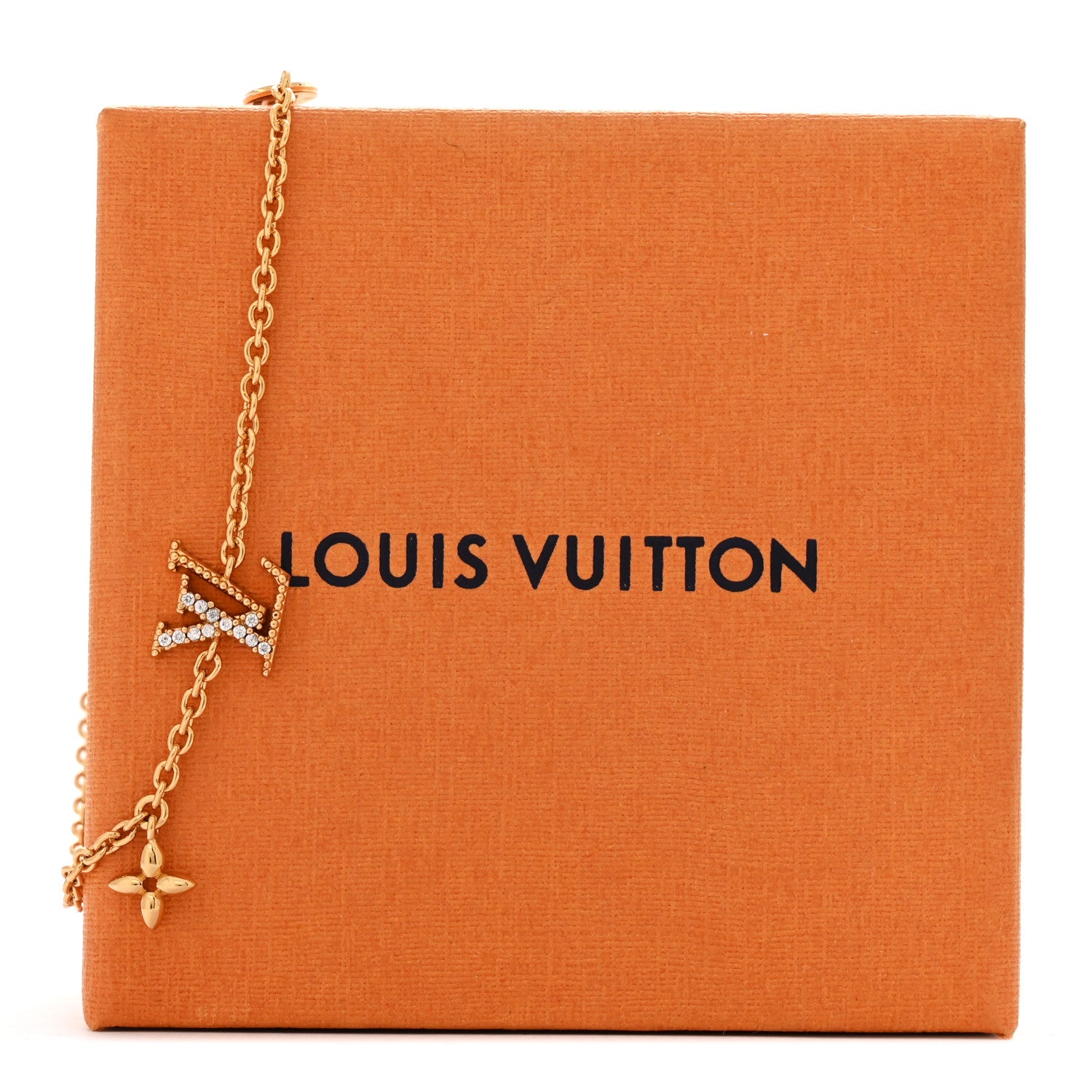 Louis Vuitton Metal Crystal LV Iconic Bracelet Gold 6 of 6
