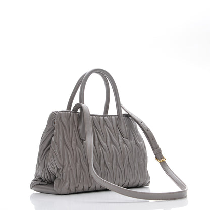 Miu Miu Nappa Matelasse Tote Argilla 4 of 8