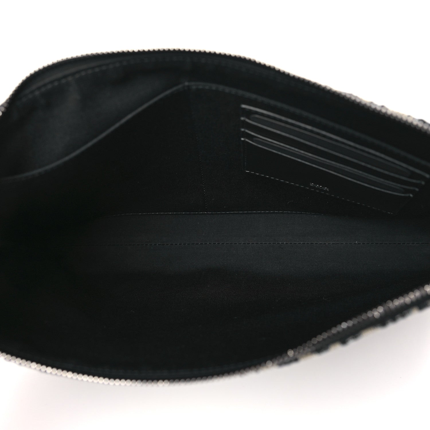 Christian Dior Oblique Pouch Wristlet Blue 5 of 9