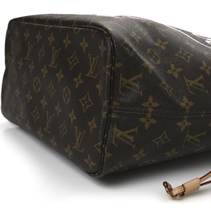Louis Vuitton Monogram Porto Cervo V Neverfull MM Rose Ballerine 18 of 21