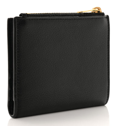 Saint Laurent Calfskin Compact Zip Wallet Black 3 of 7