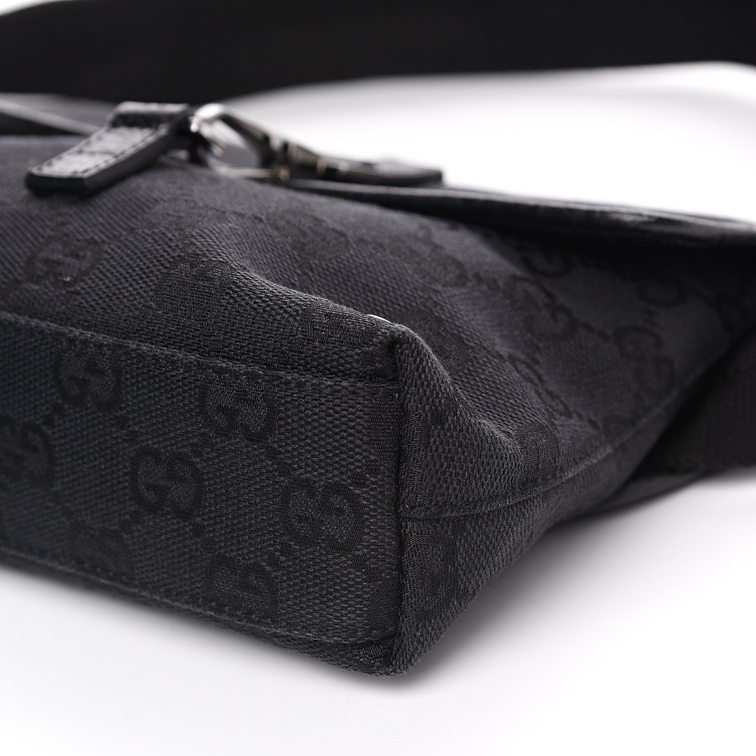 Gucci GG Monogram Web Flight Belt Bag Black 8 of 8