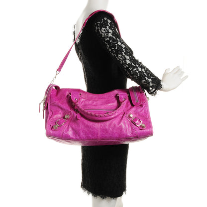 Balenciaga Agneau Giant 21 Silver Hardware Part Time Magenta 2 of 14