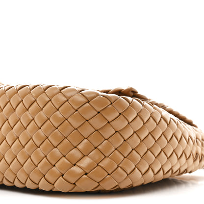 Bottega Veneta Nappa Intreccicio Padded Small Cobble Shoulder Bag Caramel 9 of 9