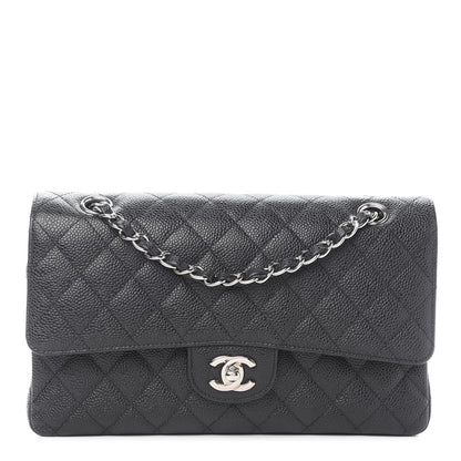 Chanel Caviar Quilted Medium Double Flap Black 1 of 10