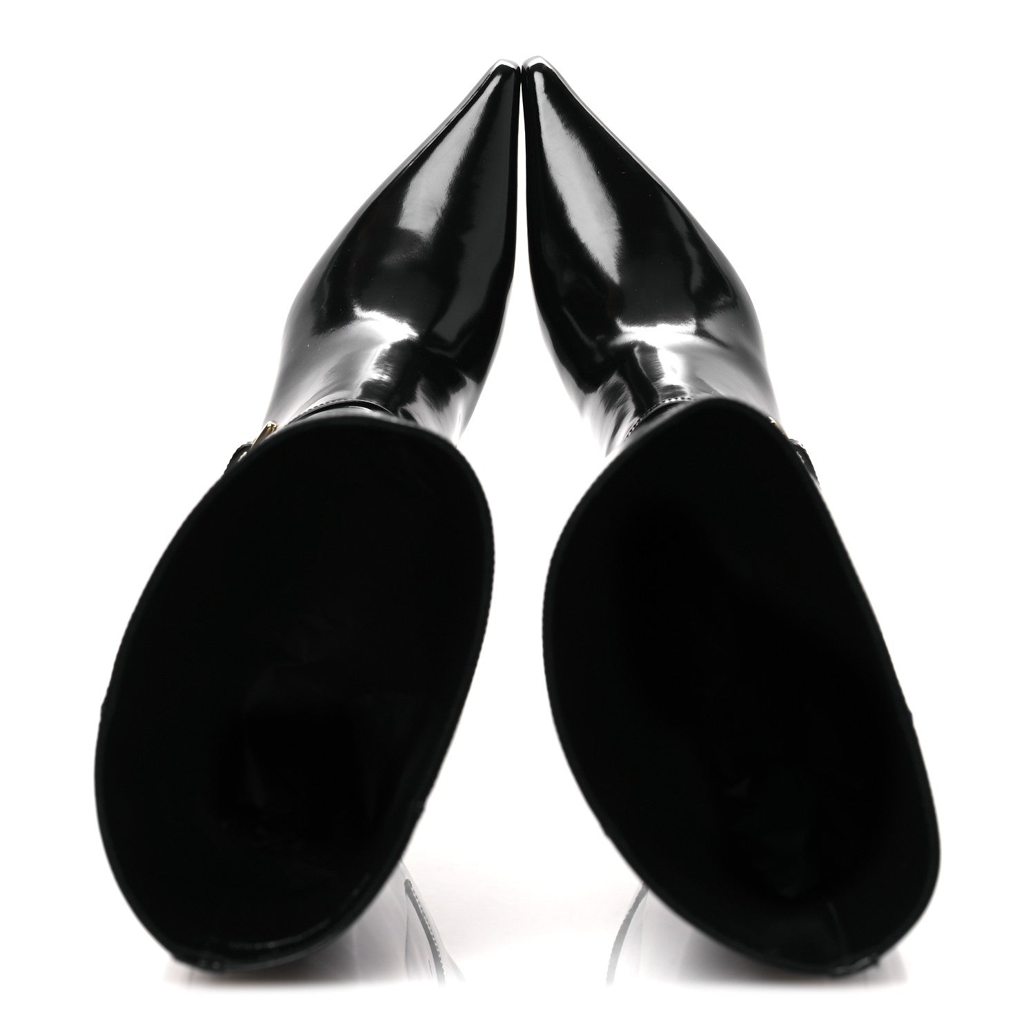 Saint Laurent Vitello Marilyn Hacker 70mm Luz Boots 39 Black 2 of 11