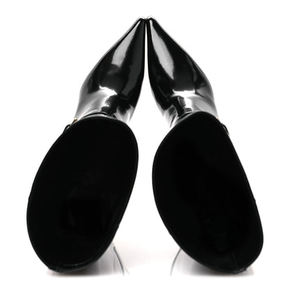 Saint Laurent Vitello Marilyn Hacker 70mm Luz Boots 39 Black 2 of 11