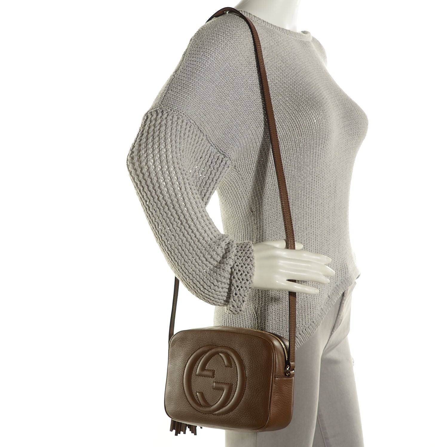 Gucci Cellarius Calfskin Small Soho Disco Bag Acero 2 of 9