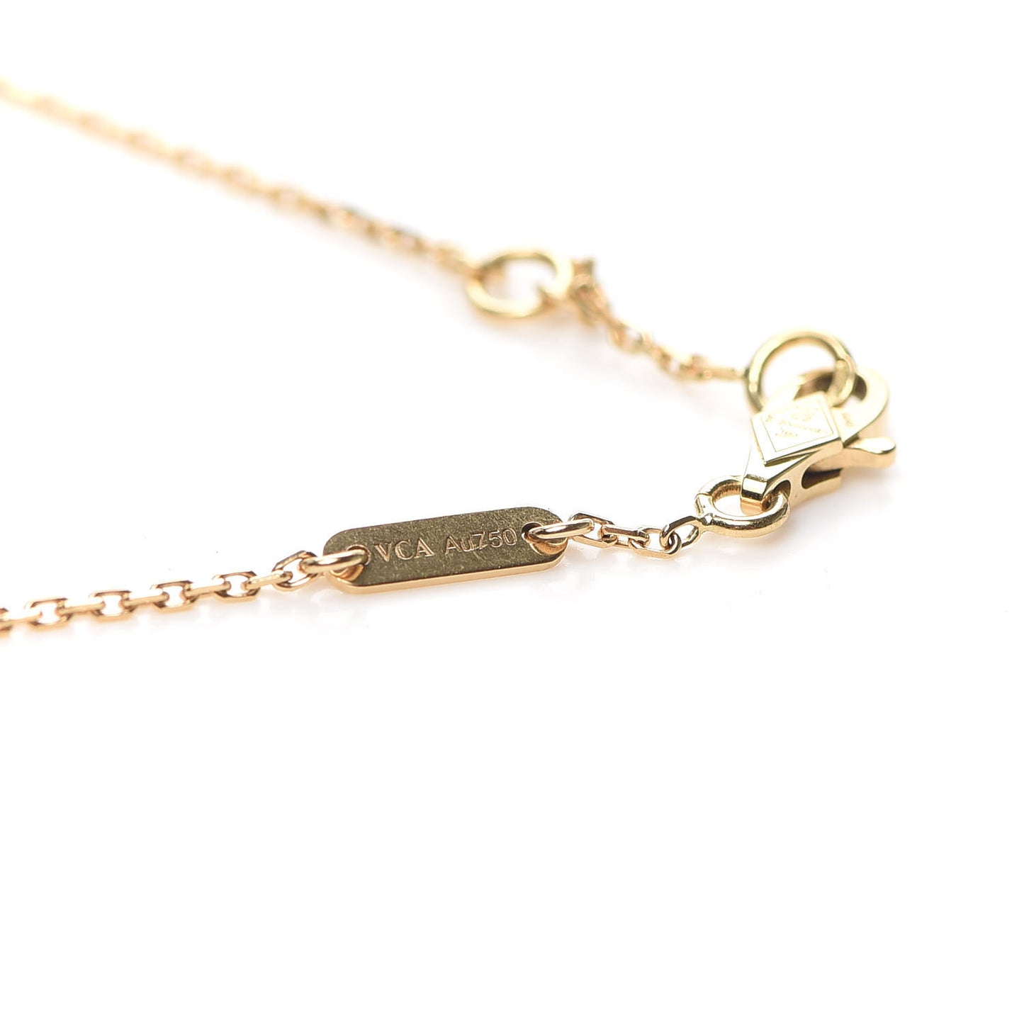 18K Yellow Gold Mother of Pearl Sweet Alhambra Bracelet