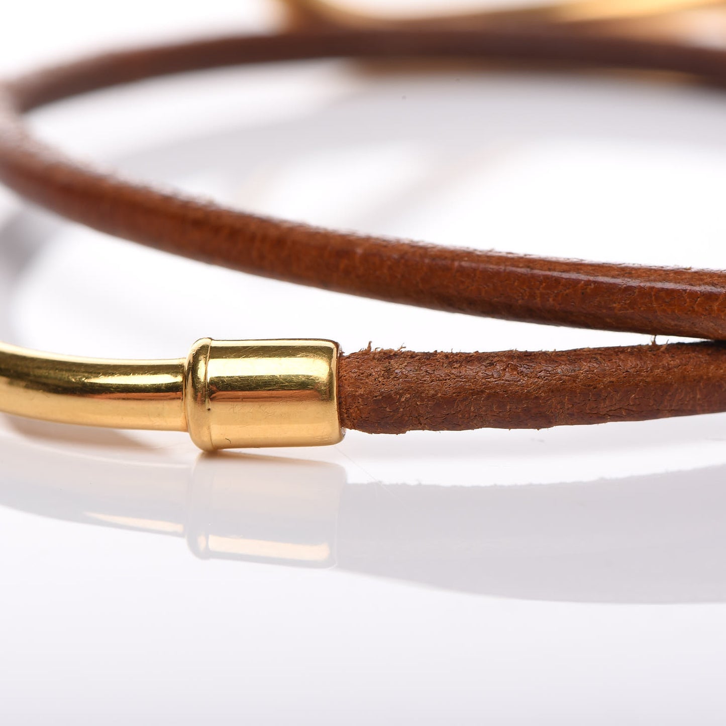 Natural Bridle Jumbo Hook Choker Necklace