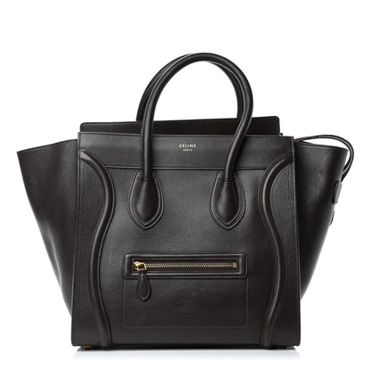 Celine Soft Grained Calfskin Mini Luggage Brown 1 of 13