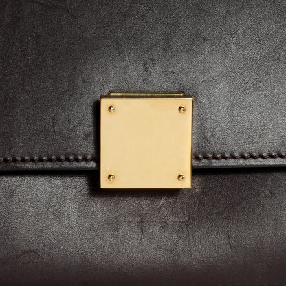 Celine Smooth Calfskin Medium Case Chain Flap Burgundy 8 of 8