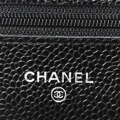 Chanel Caviar Quilted Wallet on Chain WOC Black 6 of 10