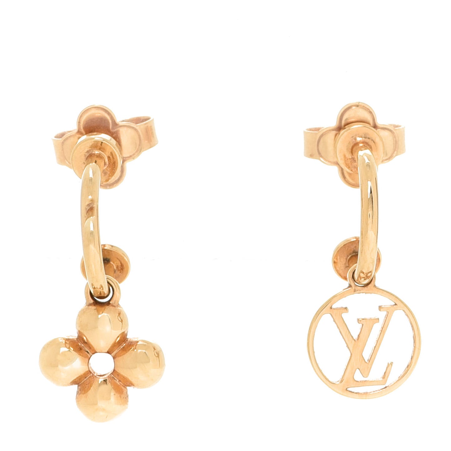 Brass Blooming Earrings Gold