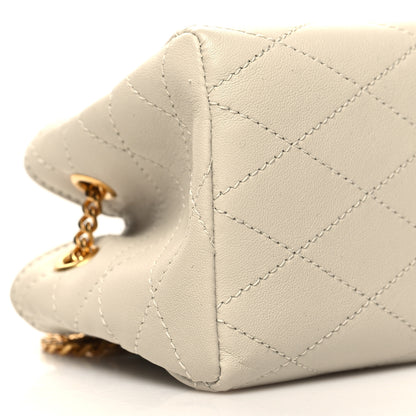 Saint Laurent Lambskin Quilted Baby Bucket Bag Crema Soft 8 of 10