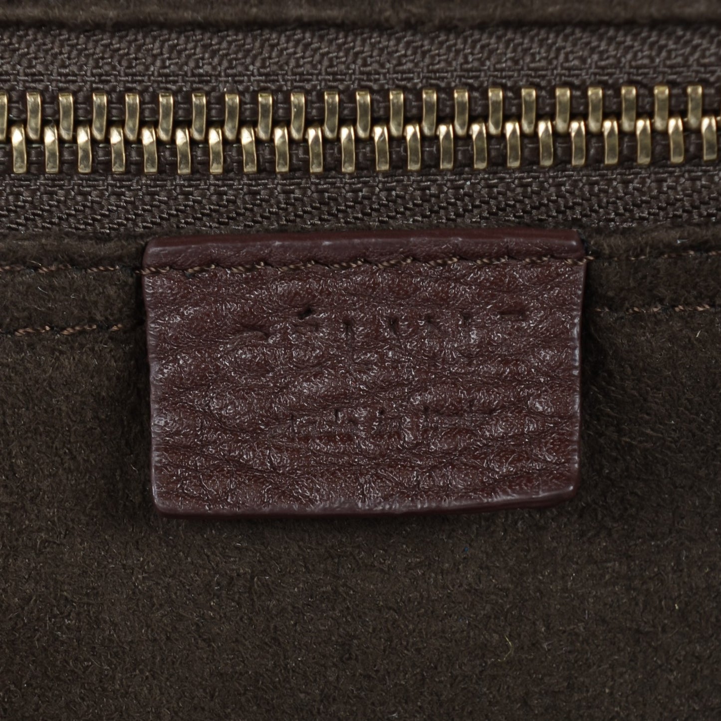 Pebbled Calfskin Mini Luggage Chocolate