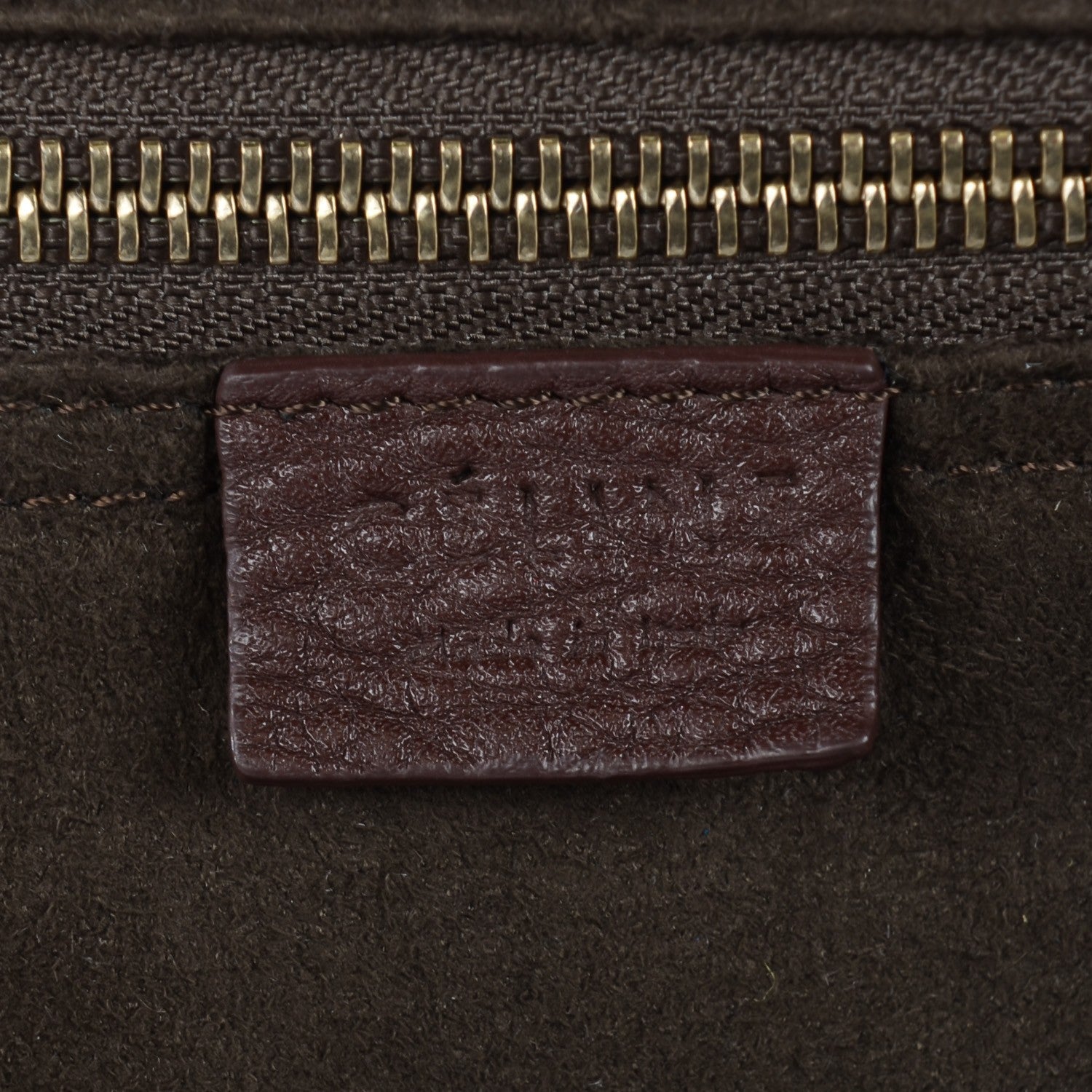 Celine Pebbled Calfskin Mini Luggage Chocolate 7 of 10