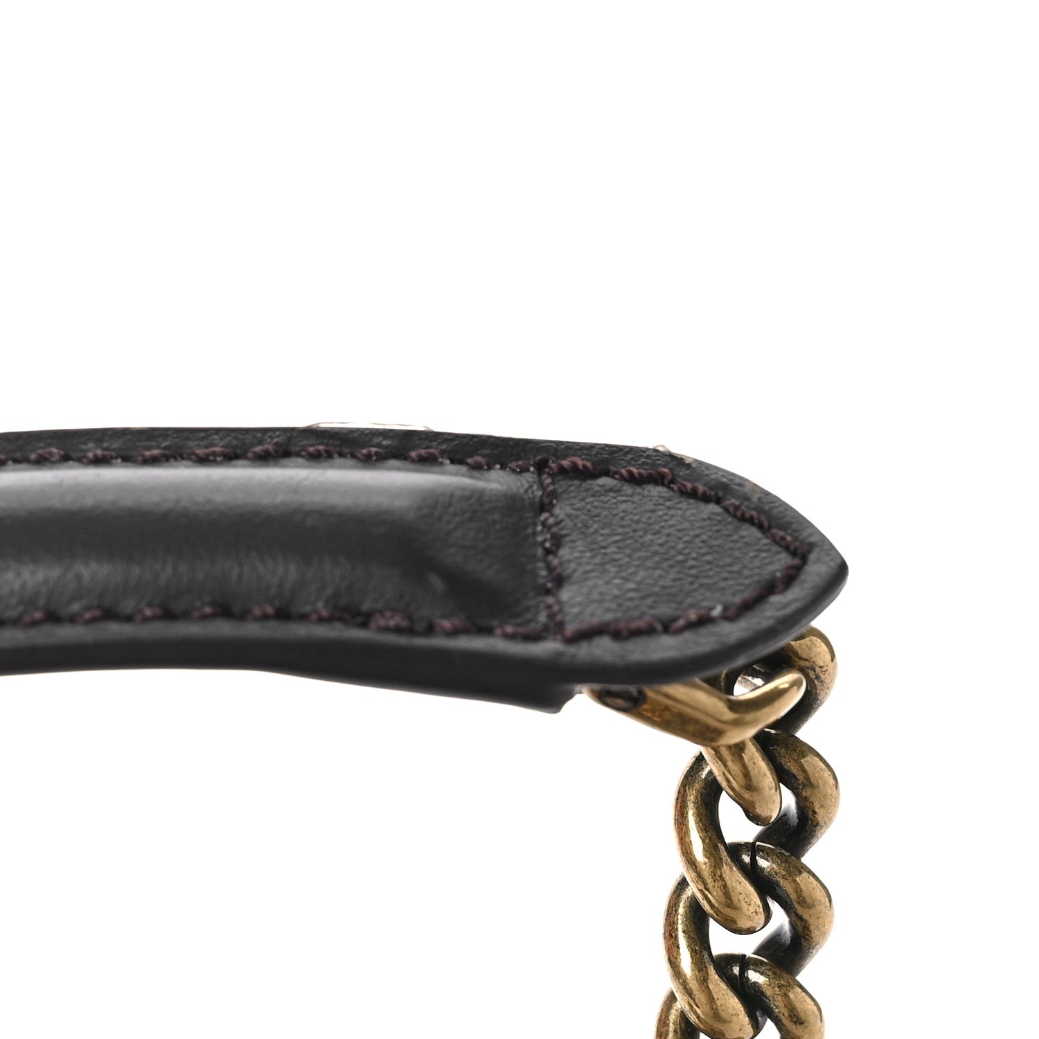 Fendi Fabric Jacquard FF 1974 Midi Chain Baguette Tobacco Moro 9 of 9