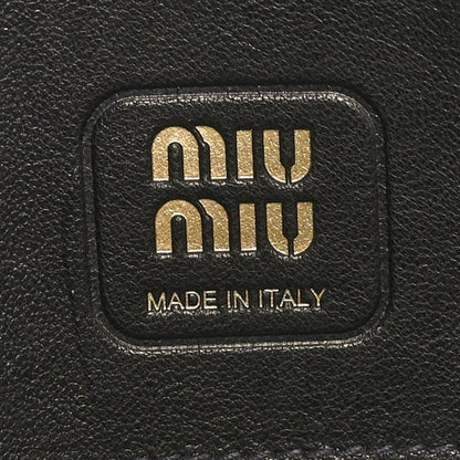 Miu Miu Nappa Aviator Regular Aventure Bag Black 6 of 9