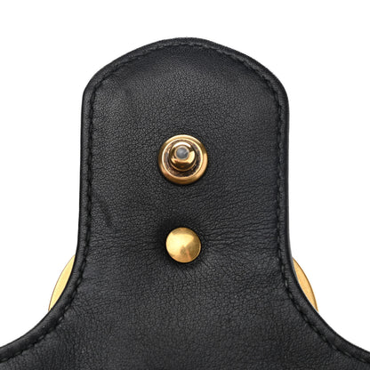 Gucci Calfskin Matelasse Small GG Marmont Shoulder Bag Black 8 of 12