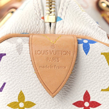 Louis Vuitton Monogram Multicolor Speedy 30 White 6 of 9