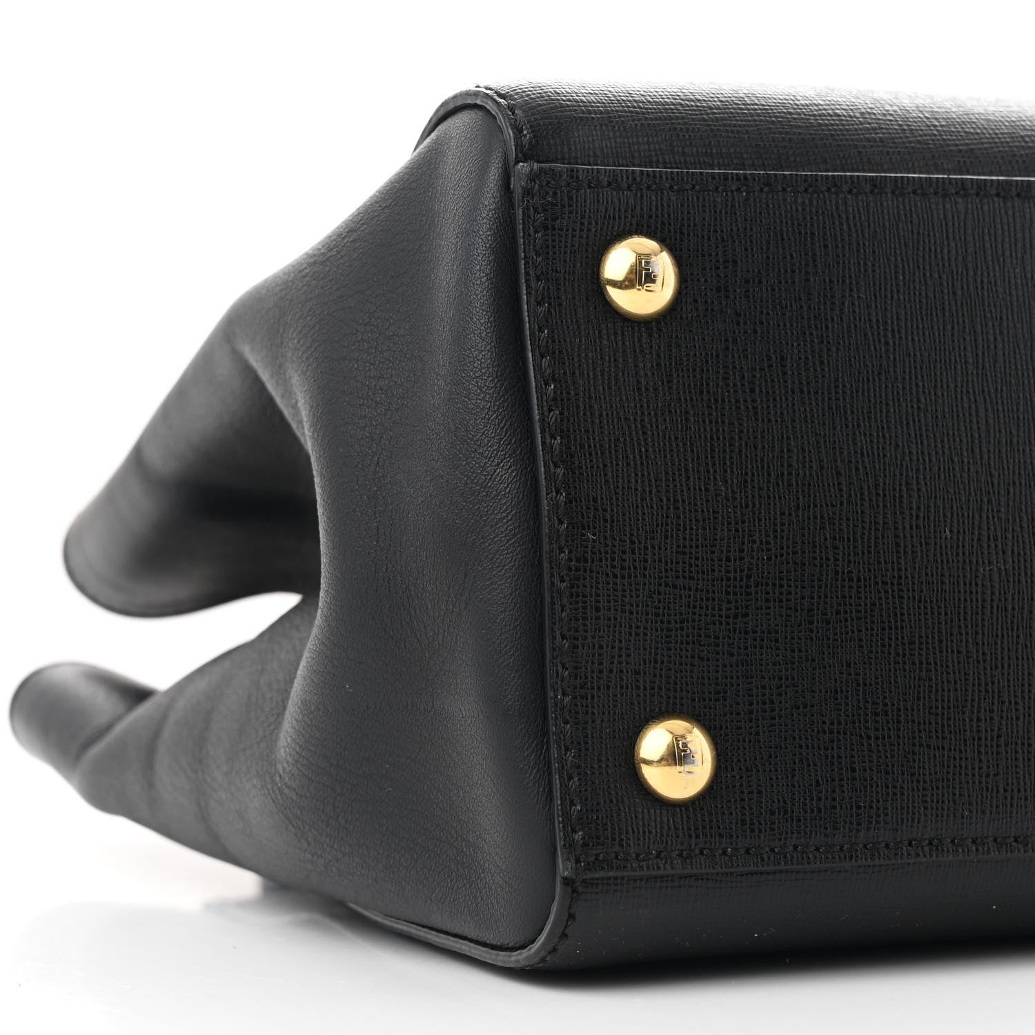 Fendi Vitello Elite Petite 2Jours Tote Black 10 of 11