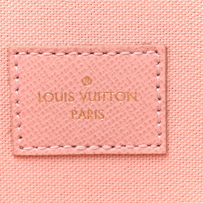 Louis Vuitton Damier Azur Pochette Felicie Chain Wallet Rose Ballerine 10 of 18