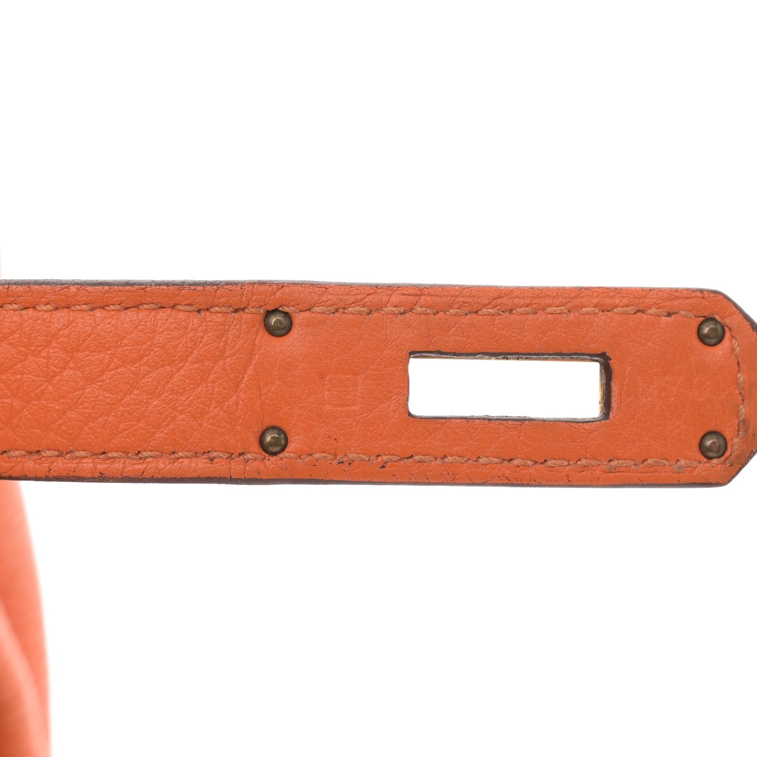 Hermes Taurillon Clemence Birkin 35 Orange 7 of 17