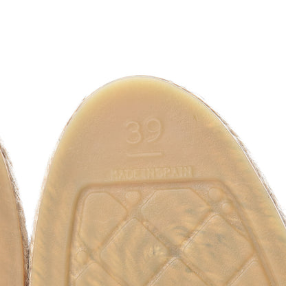 Chanel Laminated Goatskin CC Espadrilles 39 Silver 8 of 11