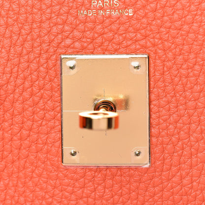 Hermes Togo Birkin 30 Orange Poppy 23 of 37
