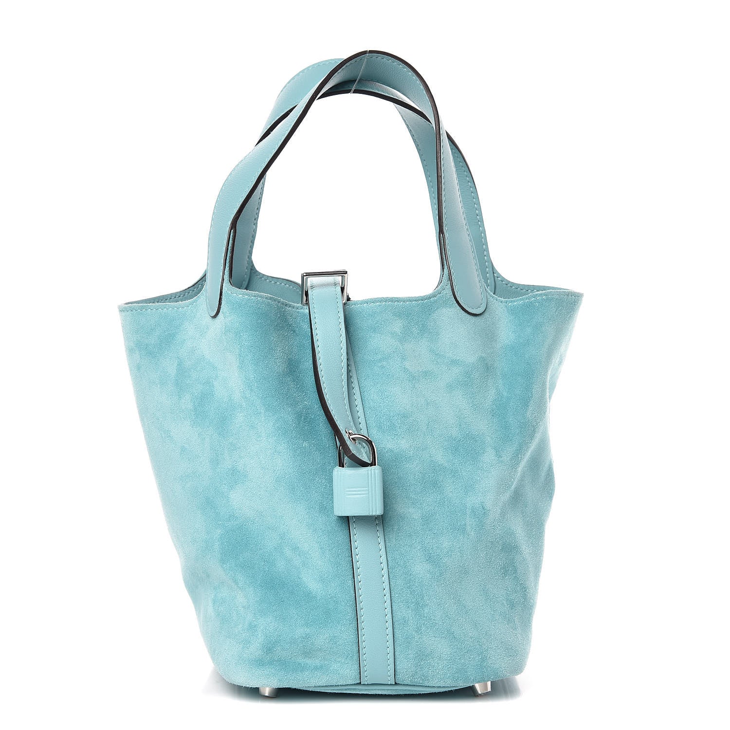 Hermes Veau Doblis Swift Picotin Lock Touch 18 PM Bleu Atoll 1 of 12