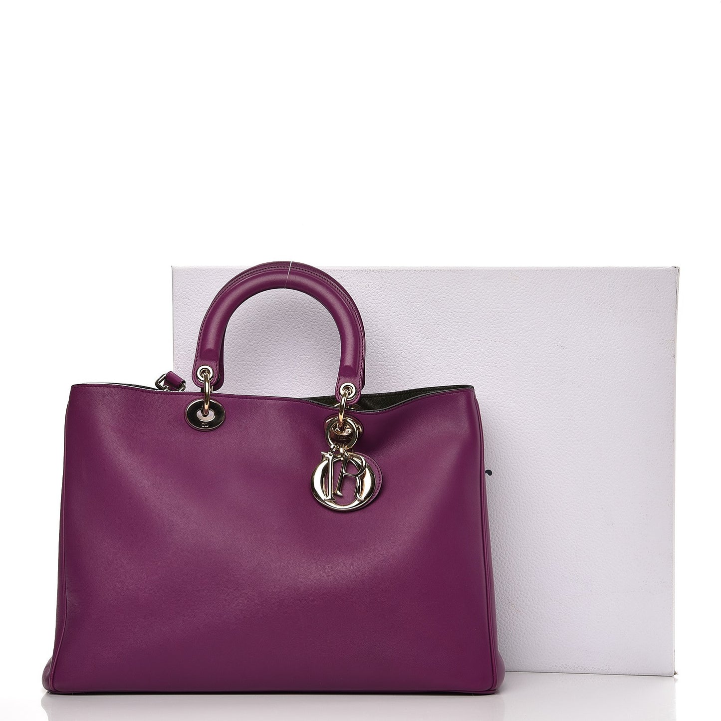 Calfskin Large Diorissimo Bag Purple