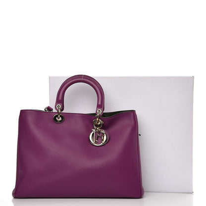 Christian Dior Calfskin Large Diorissimo Bag Purple 19 of 19