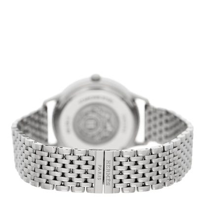 Hermes Stainless Steel Diamond Bezel 32mm Slim d'Hermes Quartz Watch 3 of 5