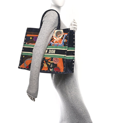 Christian Dior Suede Large L'Air Book Tote Black 2 of 12