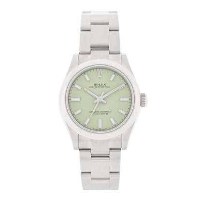 Rolex Stainless Steel 31mm Oyster Perpetual Watch Pistachio 277200 1 of 5