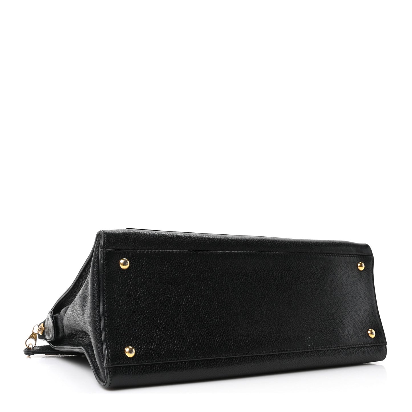 Caviar Flap Shoulder Bag Black