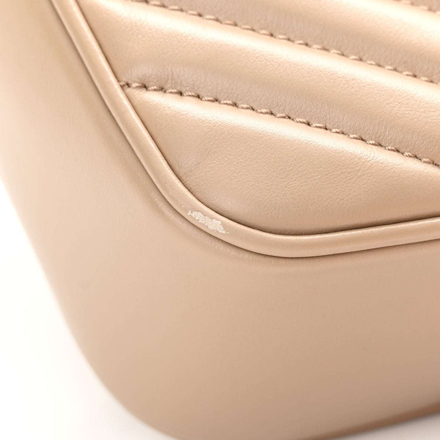 Calfskin Matelasse Monogram Lou Camera Bag Dark Beige