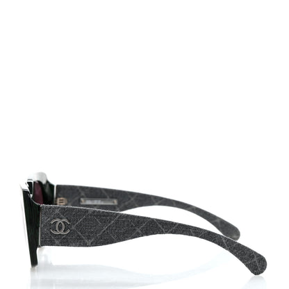 Chanel Denim Rectangle Sunglasses 5406 Blue 3 of 10