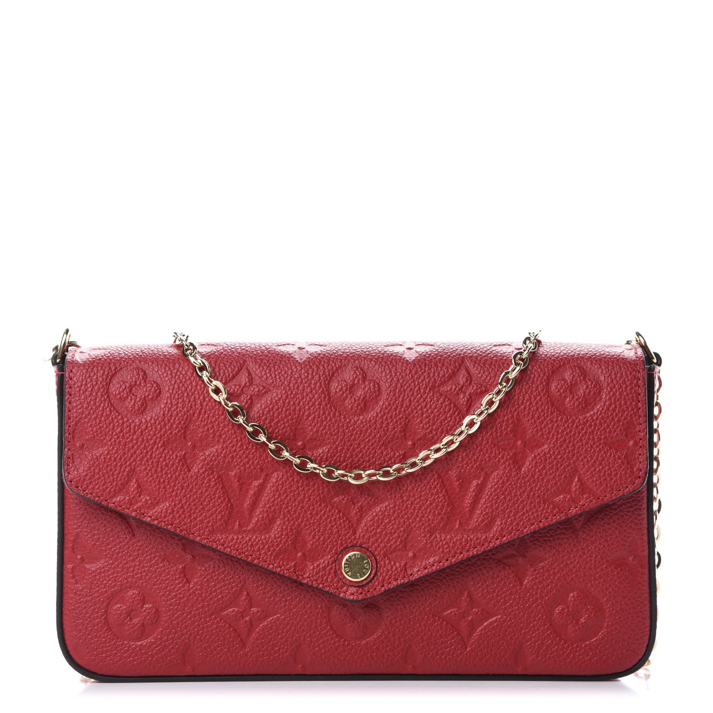 Empreinte Pochette Felicie Chain Wallet Scarlet