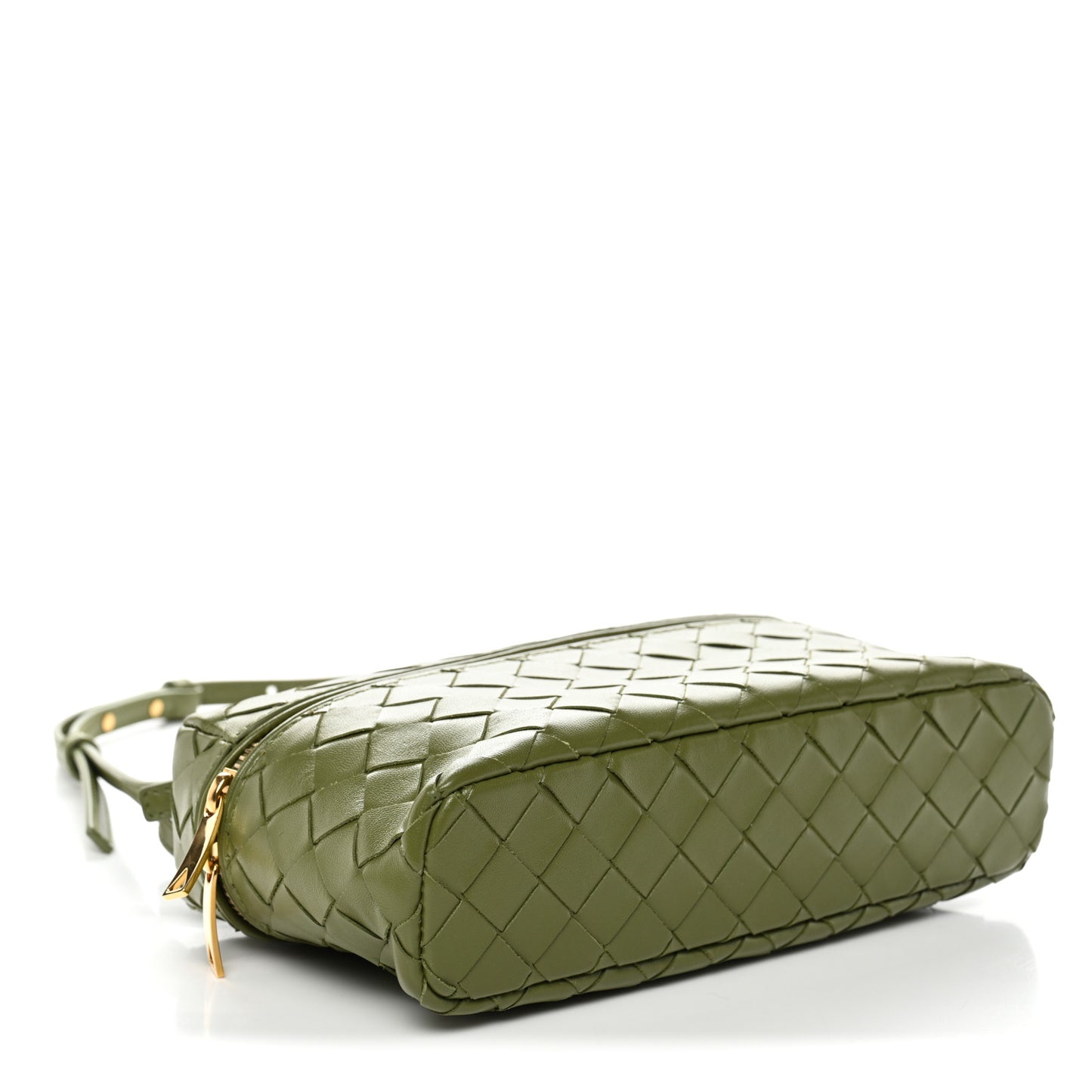 Calfskin Intrecciato Bang Bang Vanity Case Matcha