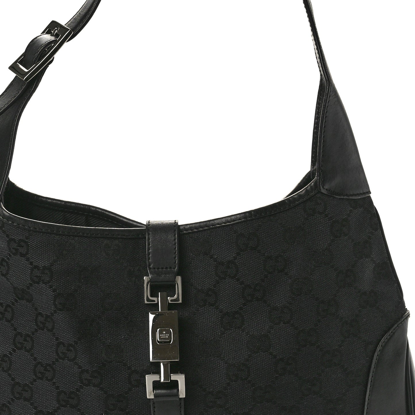 Monogram Small Jackie O Hobo Black