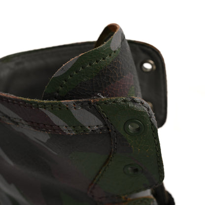Miu Miu Crackled Calzature Camouflage Print Womens Combat Boots 37 12 of 13