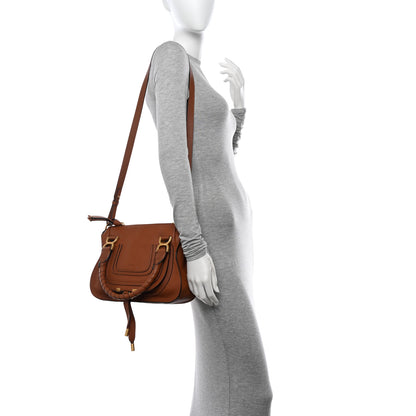 Chloe Calfskin Small Marcie Satchel Tan 2 of 11