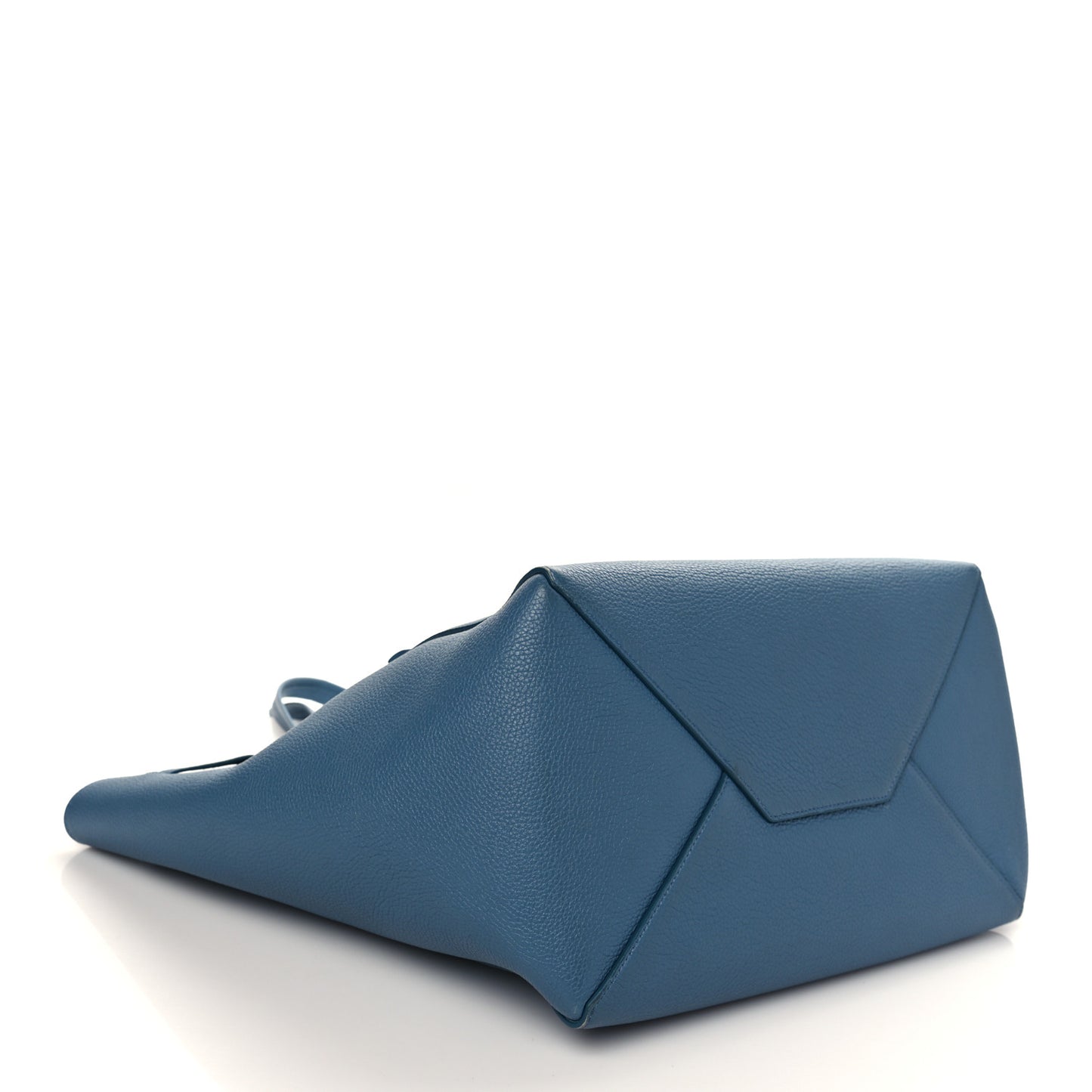 Soft Grained Calfskin Small Belt Cabas Phantom Blue
