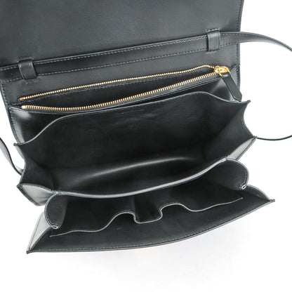 Celine Box Calfskin Medium Classic Box Flap Bag Black 5 of 7