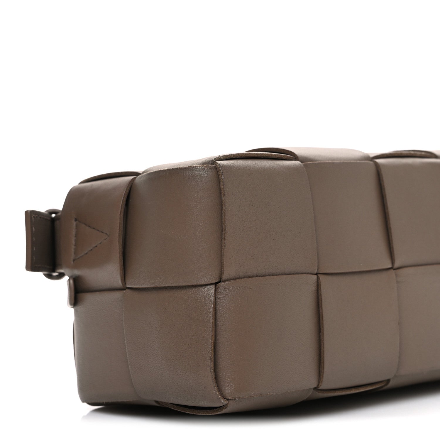 Bottega Veneta Lambskin Maxi Intrecciato Small Brick Cassette Bag Light Brown 9 of 10
