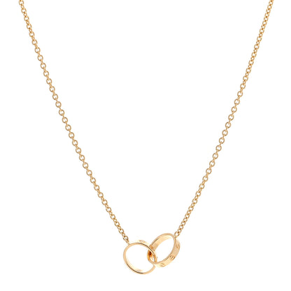 Cartier 18K Yellow Gold Interlocking LOVE Necklace 1 of 5