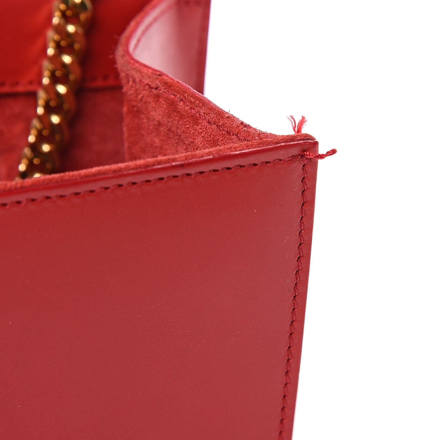 Saint Laurent Smooth Calfskin Medium Classic Monogram Kate Tassel Satchel Lipstick Red 13 of 14