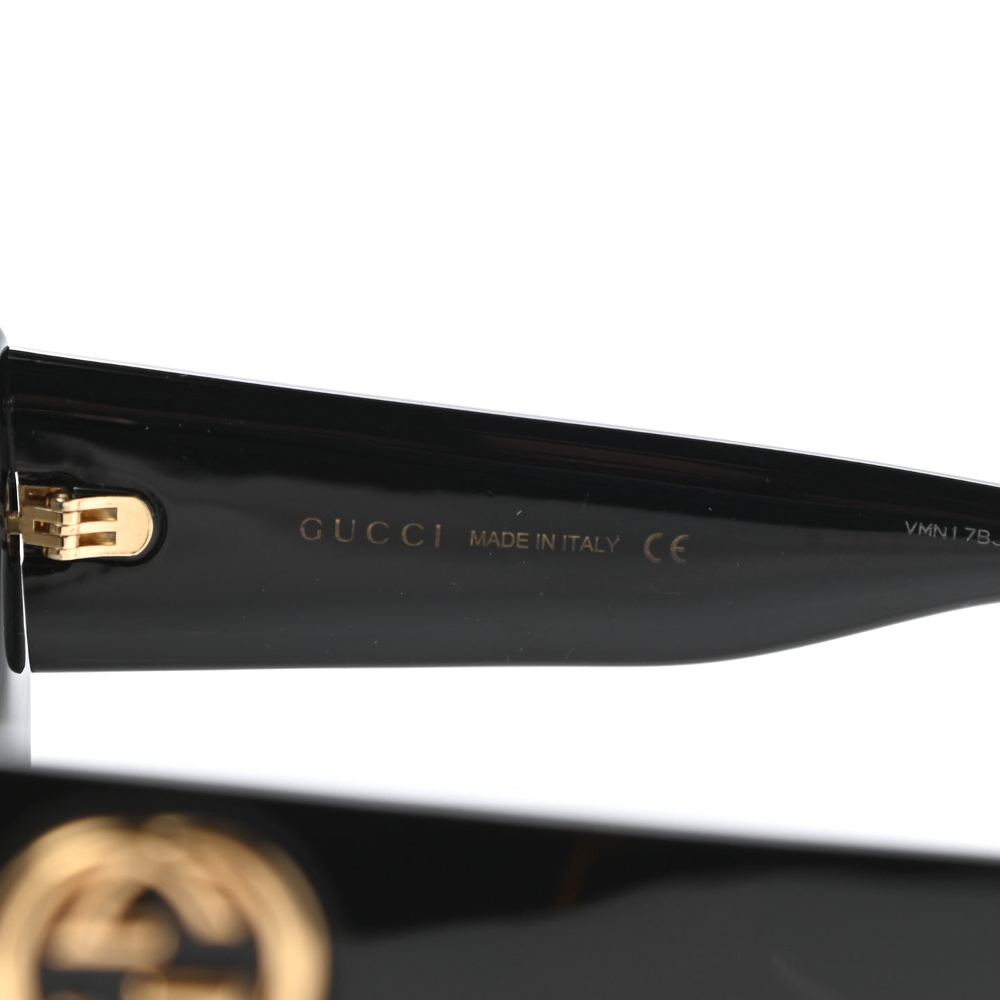 Acetate Square Frame Sunglasses GG0141S Black